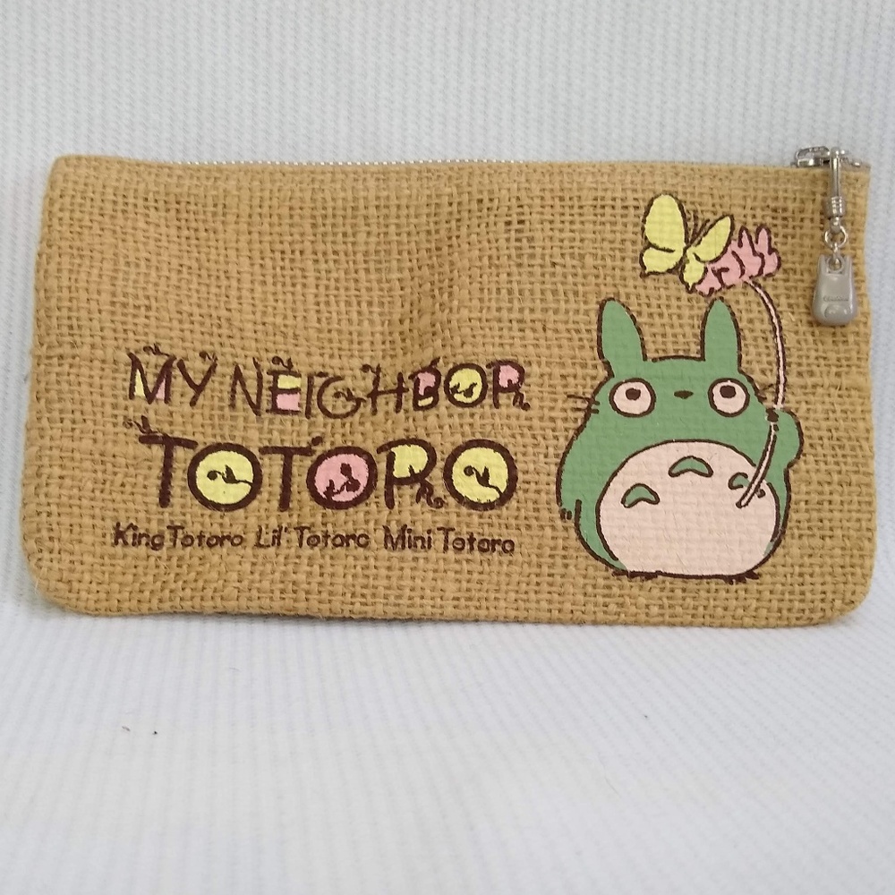 Vintage My Neighbor Totoro canvas zipper case NWOT
